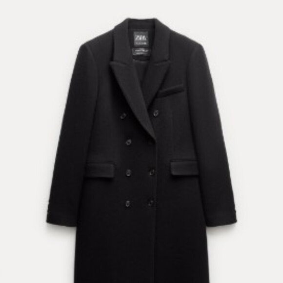 Zara Other - ZARA Coat Manteco Wool Long MEN Double Breasted SIZE XS 2109/775/800